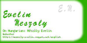 evelin meszoly business card